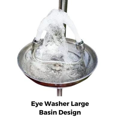 eyewash stainless shower emergency