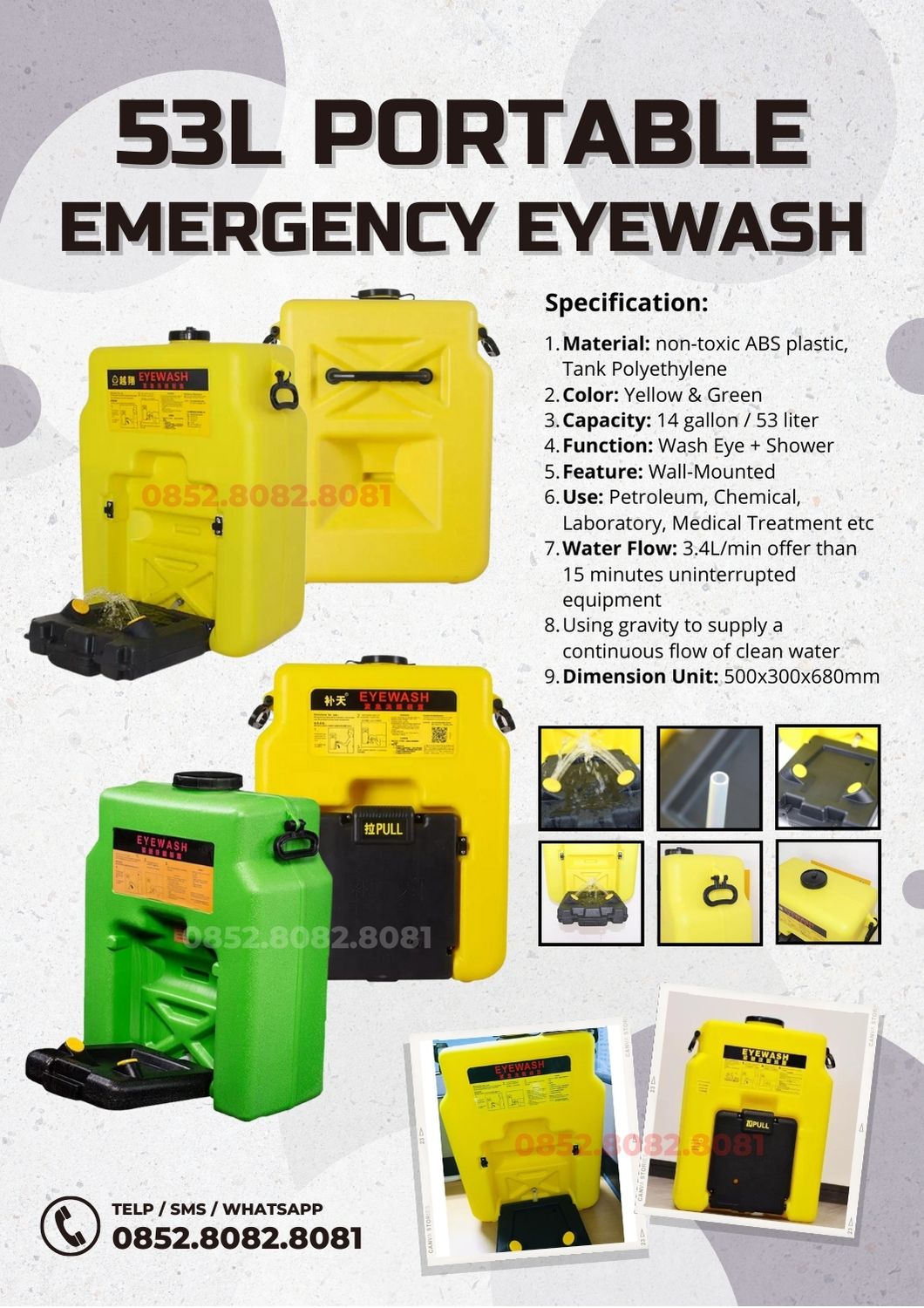  Jual Emergency Eyewash Harga Grosir - Distributor Alat Bencana 